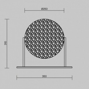 Настольная лампа декоративная Maytoni Mangata MOD387TL-L8CH3K в Лесном - lesnoy.ok-mebel.com | фото 4