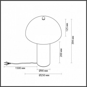 Настольная лампа декоративная Odeon Light Rufina 7088/2T в Лесном - lesnoy.ok-mebel.com | фото 4