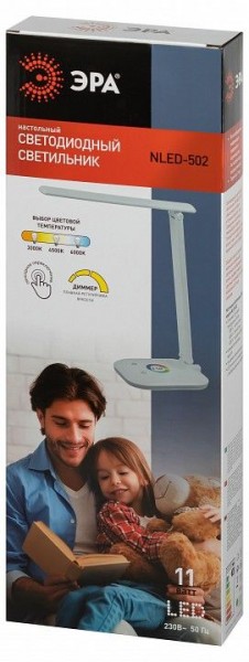 Настольная лампа офисная Эра  NLED-502-11W-W в Лесном - lesnoy.ok-mebel.com | фото 6