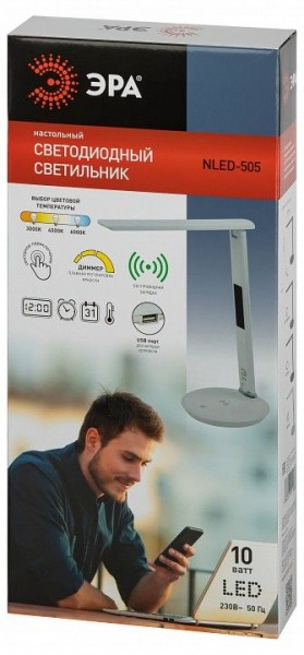 Настольная лампа офисная Эра  NLED-505-10W-W в Лесном - lesnoy.ok-mebel.com | фото 5