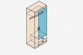 НИКА Н10з Шкаф для одежды в Лесном - lesnoy.ok-mebel.com | фото 4
