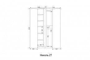 НИКОЛЬ 27 Шкаф угловой в Лесном - lesnoy.ok-mebel.com | фото 2