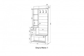 ОЛЬГА-МИЛК Прихожая (модульная) в Лесном - lesnoy.ok-mebel.com | фото 2