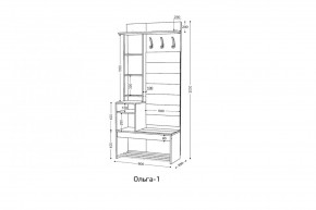 ОЛЬГА Прихожая (модульная) в Лесном - lesnoy.ok-mebel.com | фото 3