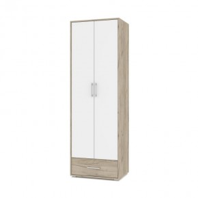 ОЛИВИЯ О22 Шкаф 2-х дверный (дуб серый/белый) в Лесном - lesnoy.ok-mebel.com | фото