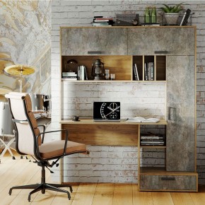Письменный стол Техно (крафт/бетон) в Лесном - lesnoy.ok-mebel.com | фото 3