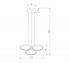 Подвесная люстра Eurosvet Crespella 90034/3 золото в Лесном - lesnoy.ok-mebel.com | фото 5