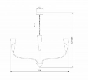 Подвесная люстра Eurosvet Rhyton 60167/8 латунь в Лесном - lesnoy.ok-mebel.com | фото 6