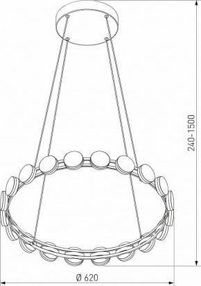 Подвесная люстра Eurosvet Tapioca 90332/20 черный в Лесном - lesnoy.ok-mebel.com | фото 5