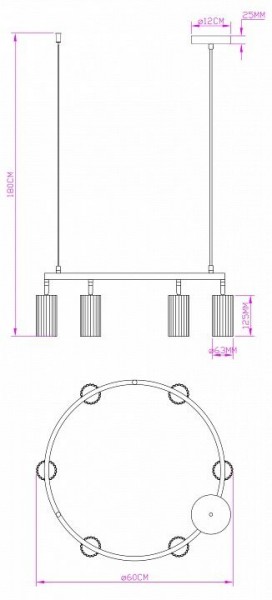 Подвесная люстра Moderli Cora V11604-6P в Лесном - lesnoy.ok-mebel.com | фото 6