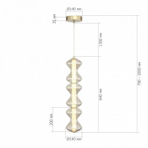 Подвесная люстра ST-Luce SPINE SL6136.213.01 в Лесном - lesnoy.ok-mebel.com | фото 4