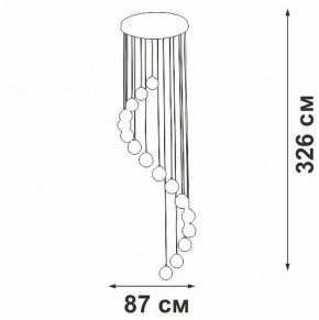 Подвесная люстра Vitaluce V2893 V2893-9/16S в Лесном - lesnoy.ok-mebel.com | фото 4