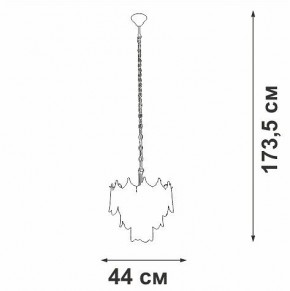 Подвесная люстра Vitaluce V58120 V58120-8/5 в Лесном - lesnoy.ok-mebel.com | фото 3