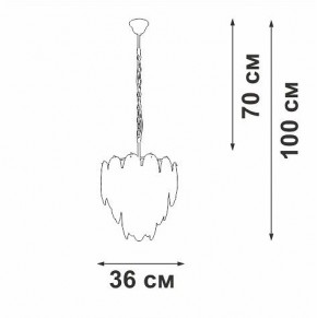 Подвесная люстра Vitaluce V5887 V5887-8/7 в Лесном - lesnoy.ok-mebel.com | фото 5