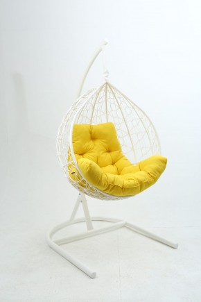 Подвесное кресло Бароло (белый/желтый) в Лесном - lesnoy.ok-mebel.com | фото