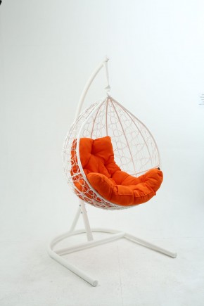 Подвесное кресло Бароло (белый/оранжевый) в Лесном - lesnoy.ok-mebel.com | фото