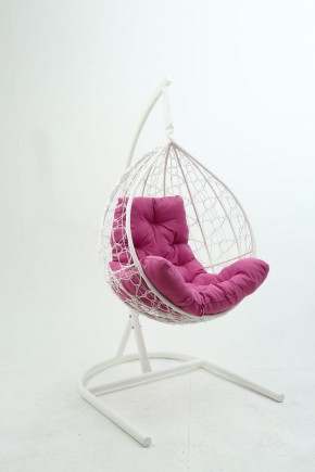 Подвесное кресло Бароло (белый/розовый) в Лесном - lesnoy.ok-mebel.com | фото