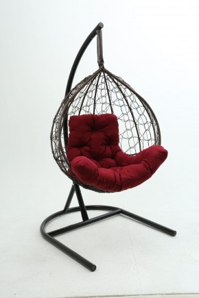 Подвесное кресло Бароло (коричневый/бордо) в Лесном - lesnoy.ok-mebel.com | фото