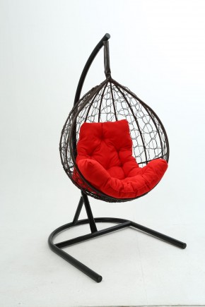 Подвесное кресло Бароло (коричневый/красный) в Лесном - lesnoy.ok-mebel.com | фото
