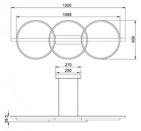 Подвесной светильник Arte Lamp Fluido A3913SP-24BK в Лесном - lesnoy.ok-mebel.com | фото 3