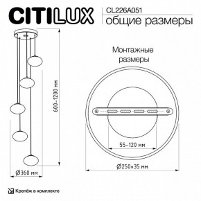 Подвесной светильник Citilux Atman Smart CL226A051 в Лесном - lesnoy.ok-mebel.com | фото 10