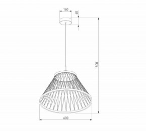 Подвесной светильник Eurosvet Cesta 40017/1 LED коричневый в Лесном - lesnoy.ok-mebel.com | фото 5