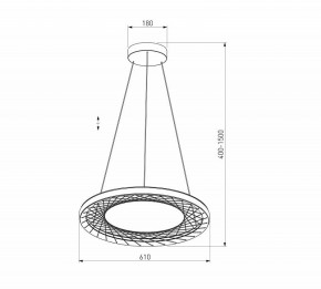 Подвесной светильник Eurosvet Parafe 40024/1 LED серый в Лесном - lesnoy.ok-mebel.com | фото 5