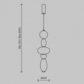 Подвесной светильник Maytoni Adore MOD297PL-L24BS3K1 в Лесном - lesnoy.ok-mebel.com | фото 5