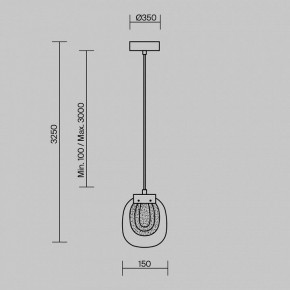 Подвесной светильник Maytoni Biology MOD367PL-L3BSK в Лесном - lesnoy.ok-mebel.com | фото 6