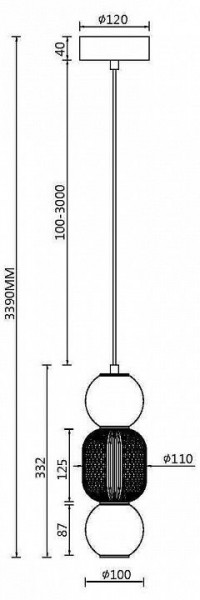 Подвесной светильник Maytoni Drop MOD273PL-L16CH3K в Лесном - lesnoy.ok-mebel.com | фото 4
