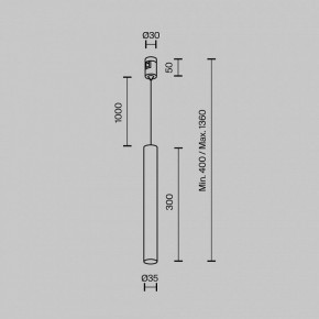 Подвесной светильник Maytoni Focus Led TR155-1-5W3K-B в Лесном - lesnoy.ok-mebel.com | фото 5