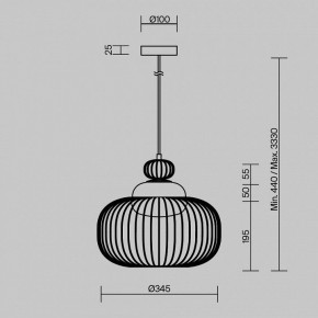 Подвесной светильник Maytoni Levitation MOD376PL-01G в Лесном - lesnoy.ok-mebel.com | фото 5