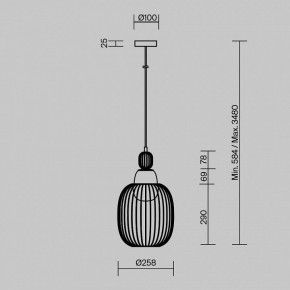 Подвесной светильник Maytoni Levitation MOD376PL-01G1 в Лесном - lesnoy.ok-mebel.com | фото 5