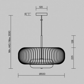 Подвесной светильник Maytoni Levitation MOD376PL-L30G3K в Лесном - lesnoy.ok-mebel.com | фото 5