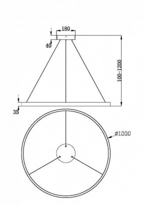 Подвесной светильник Maytoni Rim MOD058PL-L54BK в Лесном - lesnoy.ok-mebel.com | фото 4