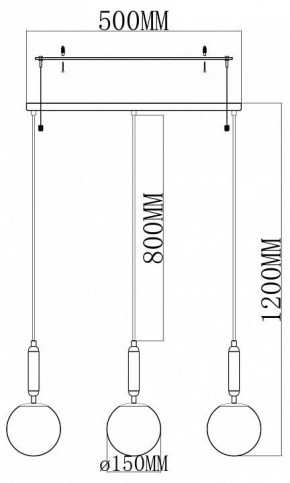 Подвесной светильник Moderli Scrumbel V11566-3P в Лесном - lesnoy.ok-mebel.com | фото 2