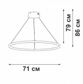 Подвесной светильник Vitaluce V2516 V2516-8/1S в Лесном - lesnoy.ok-mebel.com | фото 3