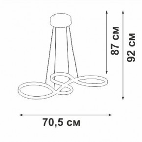 Подвесной светильник Vitaluce V2519 V2519-0/1S в Лесном - lesnoy.ok-mebel.com | фото 3