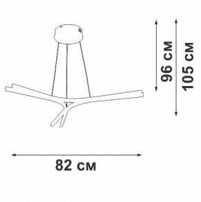 Подвесной светильник Vitaluce V2708 V2708-0/3S в Лесном - lesnoy.ok-mebel.com | фото 3