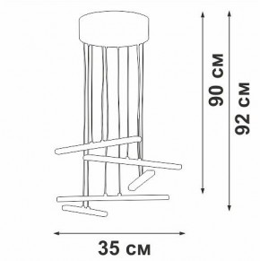 Подвесной светильник Vitaluce V3046 V3046-0/5S в Лесном - lesnoy.ok-mebel.com | фото 5