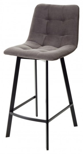 Полубарный стул CHILLI-QB SQUARE графит #14, велюр / черный каркас (H=66cm) М-City в Лесном - lesnoy.ok-mebel.com | фото 1