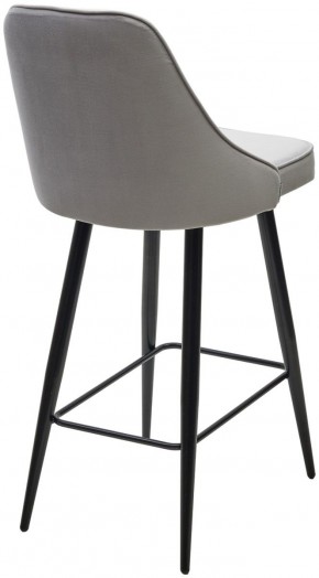 Полубарный стул NEPAL-PB СВЕТЛО- СЕРЫЙ BM-4, велюр/ черный каркас (H=68cm) М-City в Лесном - lesnoy.ok-mebel.com | фото 4