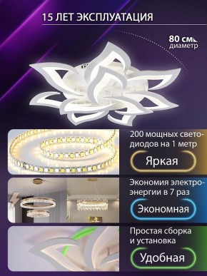 Потолочная люстра Natali Kovaltseva OLIMP LED SMART 84005 в Лесном - lesnoy.ok-mebel.com | фото 5
