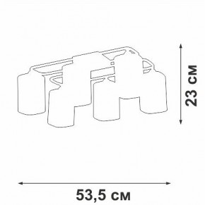 Потолочная люстра Vitaluce V3092 V3092-1/6PL в Лесном - lesnoy.ok-mebel.com | фото 4