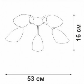 Потолочная люстра Vitaluce V31950 V31950/5PL в Лесном - lesnoy.ok-mebel.com | фото 3