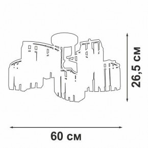 Потолочная люстра Vitaluce V5884 V5884-0/5PL в Лесном - lesnoy.ok-mebel.com | фото 3