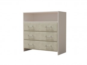 PROxSON Комод Varna (ЛДСП Белая+ткань Белый/Savana Milk (молочный)) 90x40 в Лесном - lesnoy.ok-mebel.com | фото 2