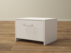 PROxSON Тумба Varna (ЛДСП Белая+экокожа Белый/Белый) 51x40 в Лесном - lesnoy.ok-mebel.com | фото