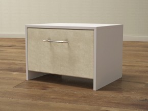 PROxSON Тумба Varna (ЛДСП Белая+ткань Белый/Savana Milk (молочный)) 51x40 в Лесном - lesnoy.ok-mebel.com | фото