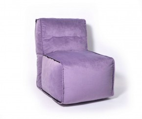 Прямое модульное бескаркасное кресло Комфорт (Фиолет велюр) в Лесном - lesnoy.ok-mebel.com | фото